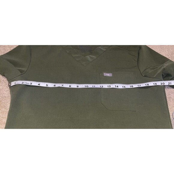 Figs (S) Moss Green Mens Jogger Scrub Pants & Top Set Technical Collection (FLAW - Picture 11 of 16